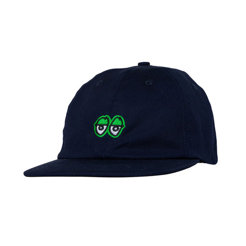 Krooked - Eyes Strapback Hat (Navy/Green)